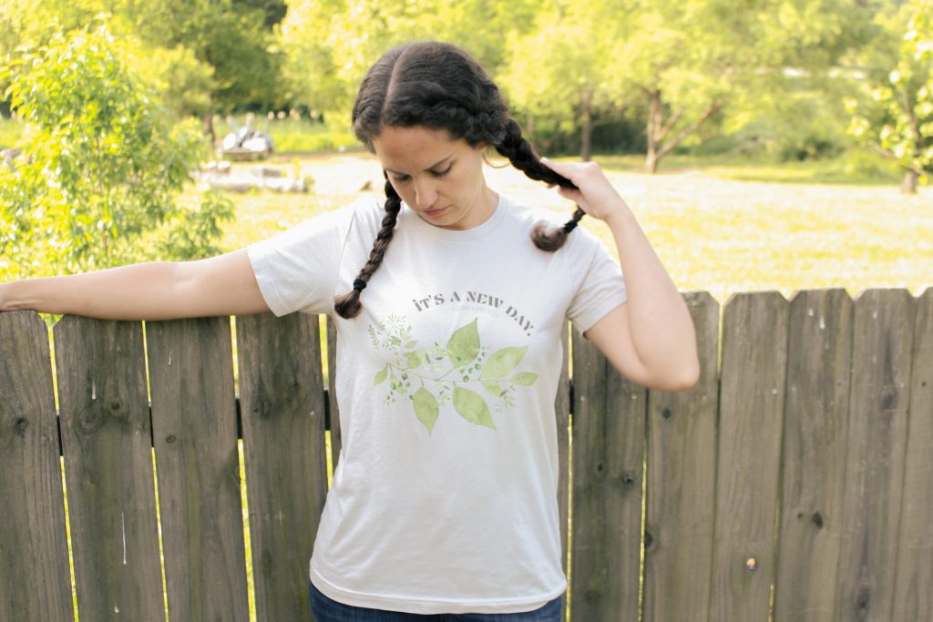 it's a new day tshirt from tiffany dawn brewer