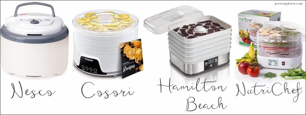 comparison side by side of best dehydrators under $100
