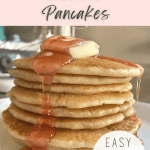 sourdough discard pancakes easy and quick pin image
