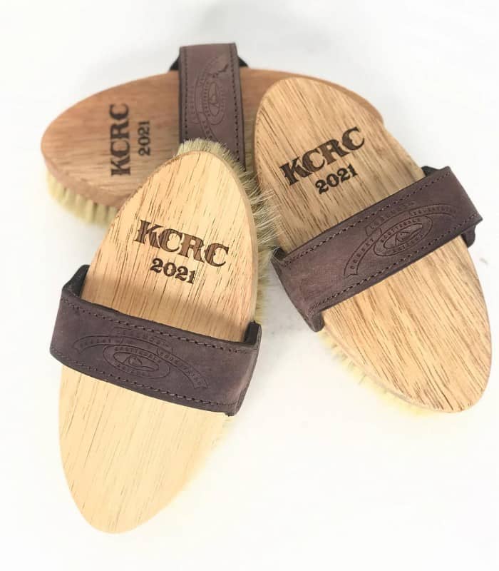 customized equestrian grooming brush