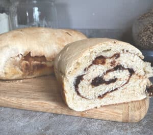 sourdough cinnamon swirl bread