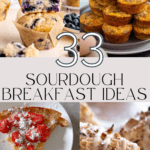 33 sourdough breakfast ideas pin image
